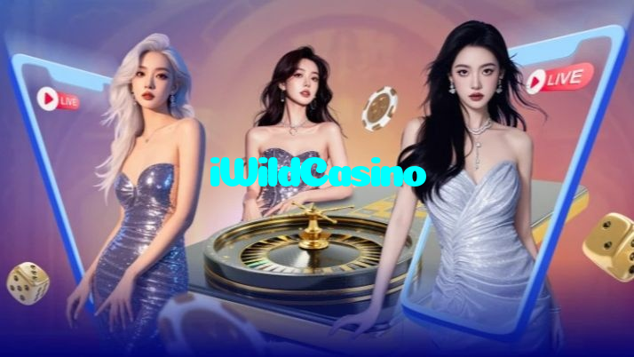 iWildCasino casino presented on mobile device in Pakistan with slots and live games